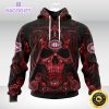 nhl montreal canadiens hoodie special design with skull art 3d unisex hoodie 1