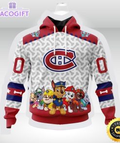 nhl montreal canadiens special paw patrol 3d unisex hoodie unisex hoodie 2