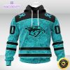 nhl nashville predators 3d unisex hoodie special design fight ovarian cancer 1