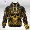 nhl nashville predators hoodie special design with skull art 3d unisex hoodie 1