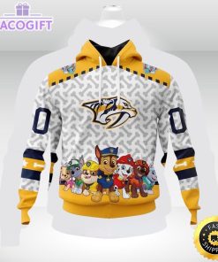 nhl nashville predators special paw patrol 3d unisex hoodie unisex hoodie 2