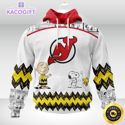 nhl new jersey devils 3d unisex hoodie special snoopy design unisex hoodie 1