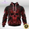 nhl new jersey devils hoodie special design with skull art 3d unisex hoodie 2