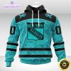 nhl new york rangers 3d unisex hoodie special design fight ovarian cancer 2