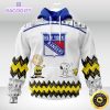 nhl new york rangers 3d unisex hoodie special snoopy design unisex hoodie 1