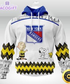 nhl new york rangers 3d unisex hoodie special snoopy design unisex hoodie 1