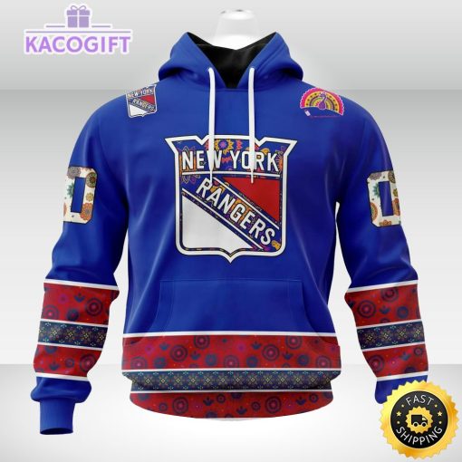 nhl new york rangers hoodie jersey hockey for all diwali festival 3d unisex hoodie 1