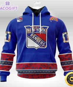 nhl new york rangers hoodie jersey hockey for all diwali festival 3d unisex hoodie 2