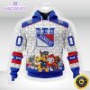 nhl new york rangers special paw patrol 3d unisex hoodie unisex hoodie 2