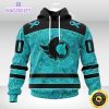 nhl ottawa senators 3d unisex hoodie special design fight ovarian cancer