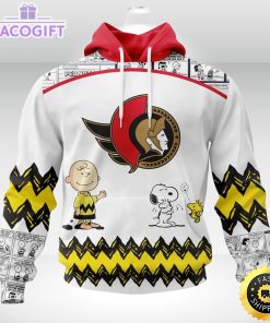 nhl ottawa senators 3d unisex hoodie special snoopy design unisex hoodie 2