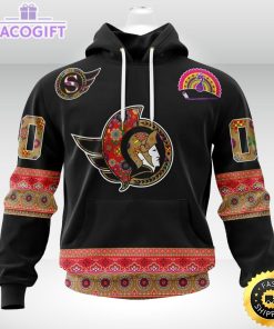 nhl ottawa senators hoodie jersey hockey for all diwali festival 3d unisex hoodie 2