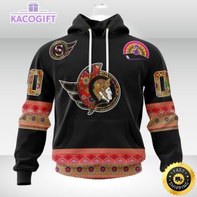 nhl ottawa senators hoodie jersey hockey for all diwali festival 3d unisex hoodie