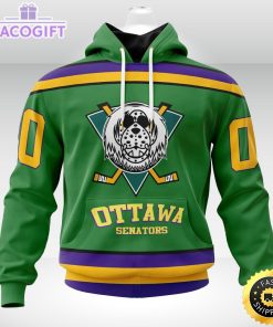 nhl ottawa senators hoodie specialized design x the mighty ducks 3d unisex hoodie 2