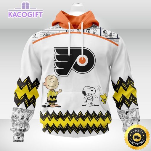 nhl philadelphia flyers 3d unisex hoodie special snoopy design unisex hoodie