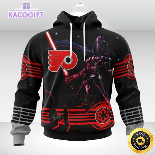 nhl philadelphia flyers hoodie specialized darth vader version jersey 3d unisex hoodie 1