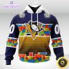 nhl pittsburgh penguins 3d unisex hoodie autism awareness design unisex hoodie