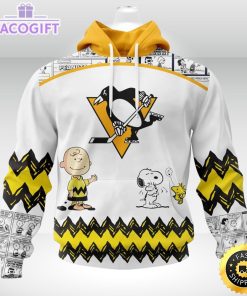 nhl pittsburgh penguins 3d unisex hoodie special snoopy design unisex hoodie 1