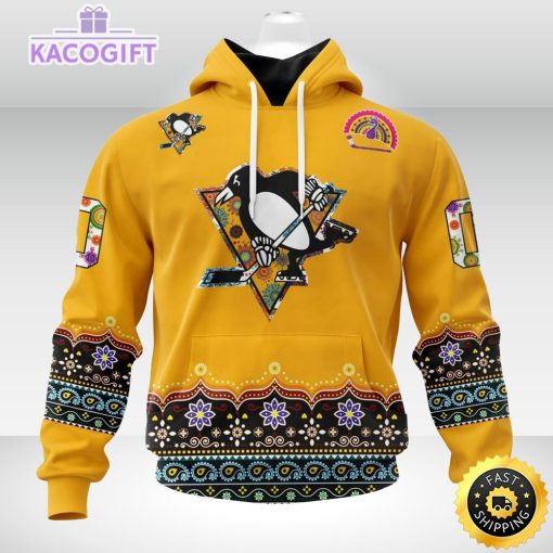 nhl pittsburgh penguins hoodie jersey hockey for all diwali festival 3d unisex hoodie 1