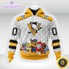 nhl pittsburgh penguins special paw patrol 3d unisex hoodie unisex hoodie 1