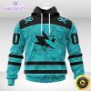 nhl san jose sharks 3d unisex hoodie special design fight ovarian cancer 2
