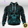nhl san jose sharks hoodie special design with skull art 3d unisex hoodie 1