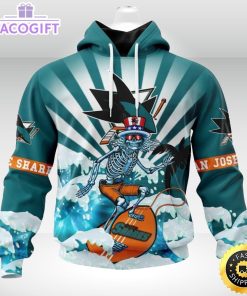 nhl san jose sharks hoodie specialized kits for the grateful dead 3d unisex hoodie