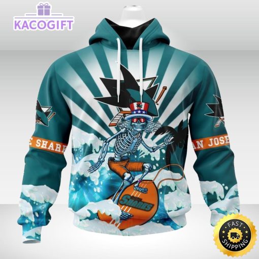 nhl san jose sharks hoodie specialized kits for the grateful dead 3d unisex hoodie