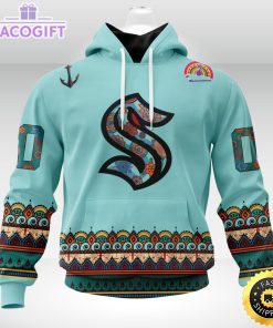 nhl seattle kraken hoodie jersey hockey for all diwali festival 3d unisex hoodie 1