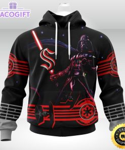 nhl seattle kraken hoodie specialized darth vader version jersey 3d unisex hoodie 1