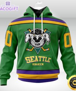 nhl seattle kraken hoodie specialized design x the mighty ducks 3d unisex hoodie
