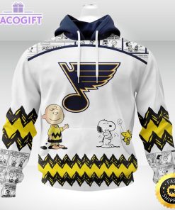 nhl st louis blues 3d unisex hoodie special snoopy design unisex hoodie 1