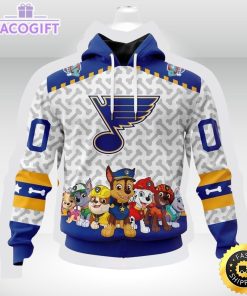 nhl st louis blues special paw patrol 3d unisex hoodie unisex hoodie