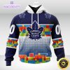 nhl toronto maple leafs 3d unisex hoodie autism awareness design unisex hoodie 1