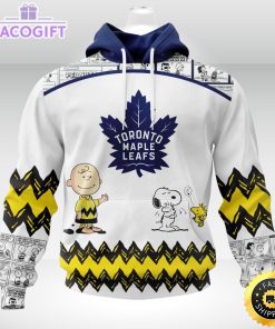 nhl toronto maple leafs 3d unisex hoodie special snoopy design unisex hoodie 2