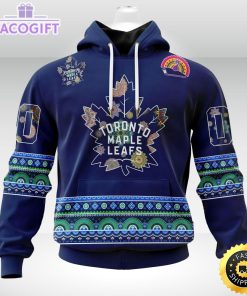 nhl toronto maple leafs hoodie jersey hockey for all diwali festival 3d unisex hoodie 1