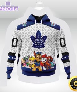 nhl toronto maple leafs special paw patrol 3d unisex hoodie unisex hoodie