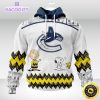 nhl vancouver canucks 3d unisex hoodie special snoopy design unisex hoodie