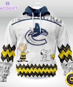 nhl vancouver canucks 3d unisex hoodie special snoopy design unisex hoodie 2