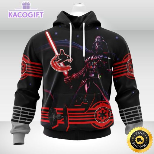 nhl vancouver canucks hoodie specialized darth vader version jersey 3d unisex hoodie