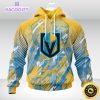 nhl vegas golden knights 3d hoodie mighty warrior fearless against childhood cancers