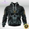 nhl vegas golden knights hoodie special design with skull art 3d unisex hoodie 2