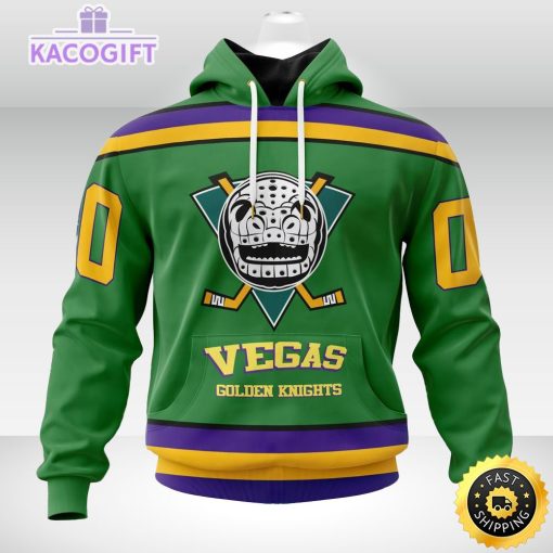 nhl vegas golden knights hoodie specialized design x the mighty ducks 3d unisex hoodie 2