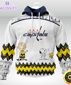 nhl washington capitals 3d unisex hoodie special snoopy design unisex hoodie 1