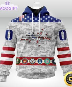 nhl washington capitals hoodie armed forces appreciation 3d unisex hoodie 1