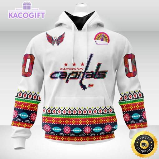 nhl washington capitals hoodie jersey hockey for all diwali festival 3d unisex hoodie 1