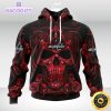 nhl washington capitals hoodie special design with skull art 3d unisex hoodie 1