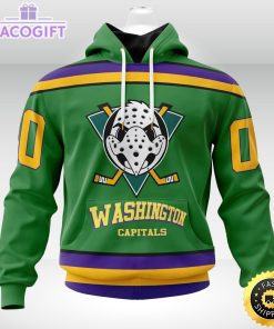 nhl washington capitals hoodie specialized design x the mighty ducks 3d unisex hoodie 1