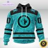 nhl winnipeg jets 3d unisex hoodie special design fight ovarian cancer