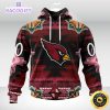 personalized nfl arizona cardinals hoodie special native costume design 3d unisex hoodie